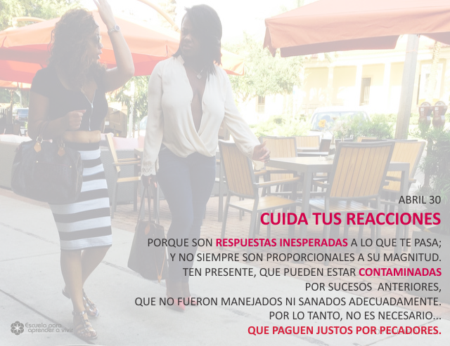 Cuida tus reacciones